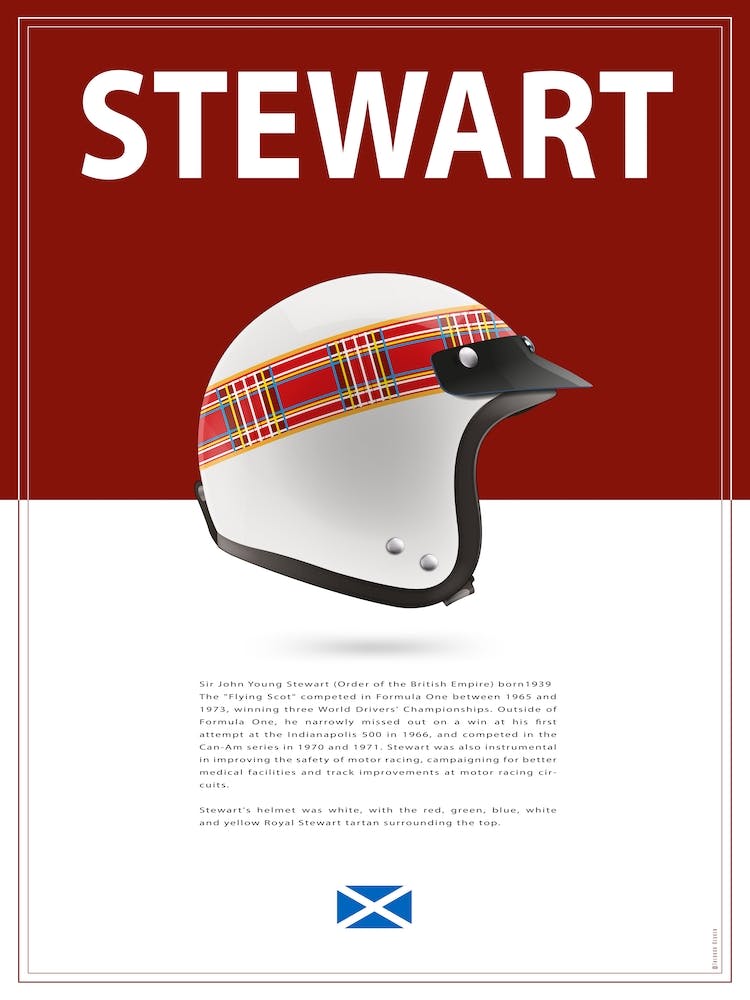 Jackie Stewart Helmet