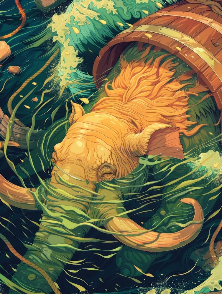 Elephant In The Water