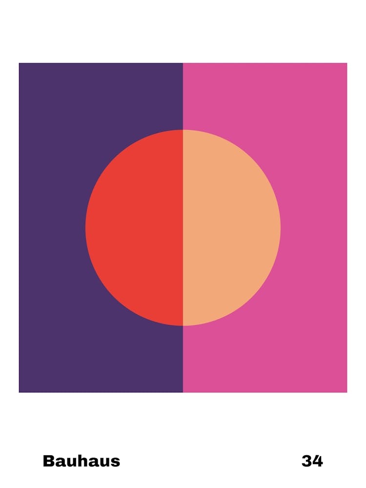 Geometric Bauhaus Poster 34