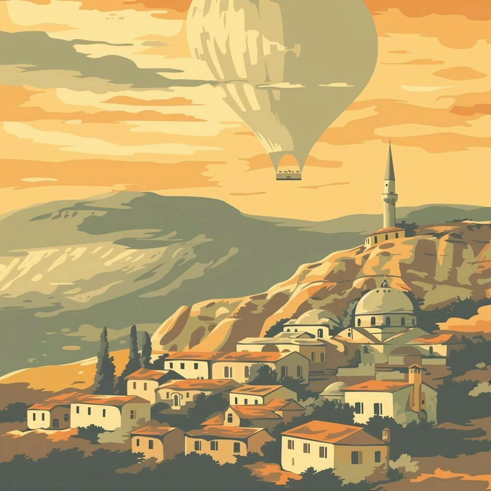 A Cappadocia In Turkey Vektordesign Illustration 1720348979 2