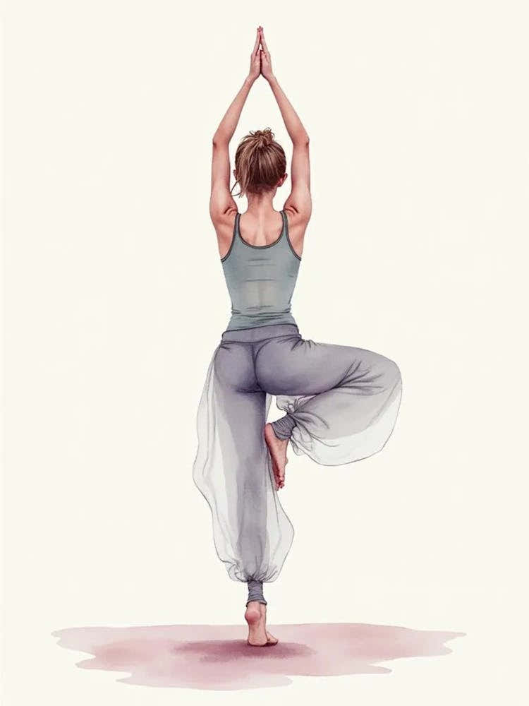 faceless yoga art