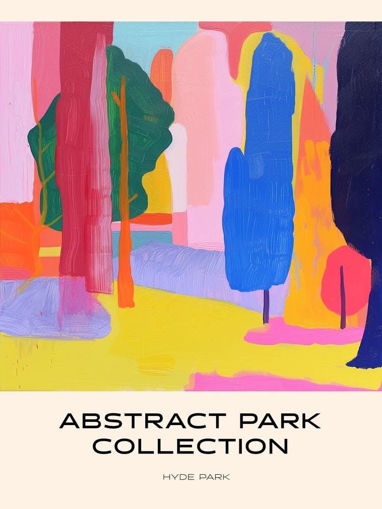 Abstract Park Collection Poster Hyde Park Sydney Australia 4