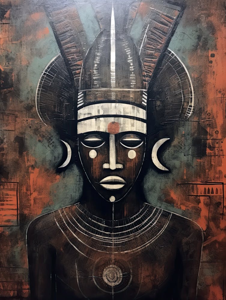 Brillance Berbère - Série Masques Africains