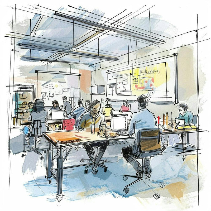 Sketch Of An Office