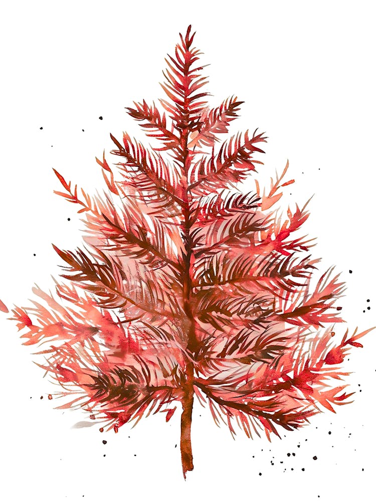 Watercolor Christmas Tree 3