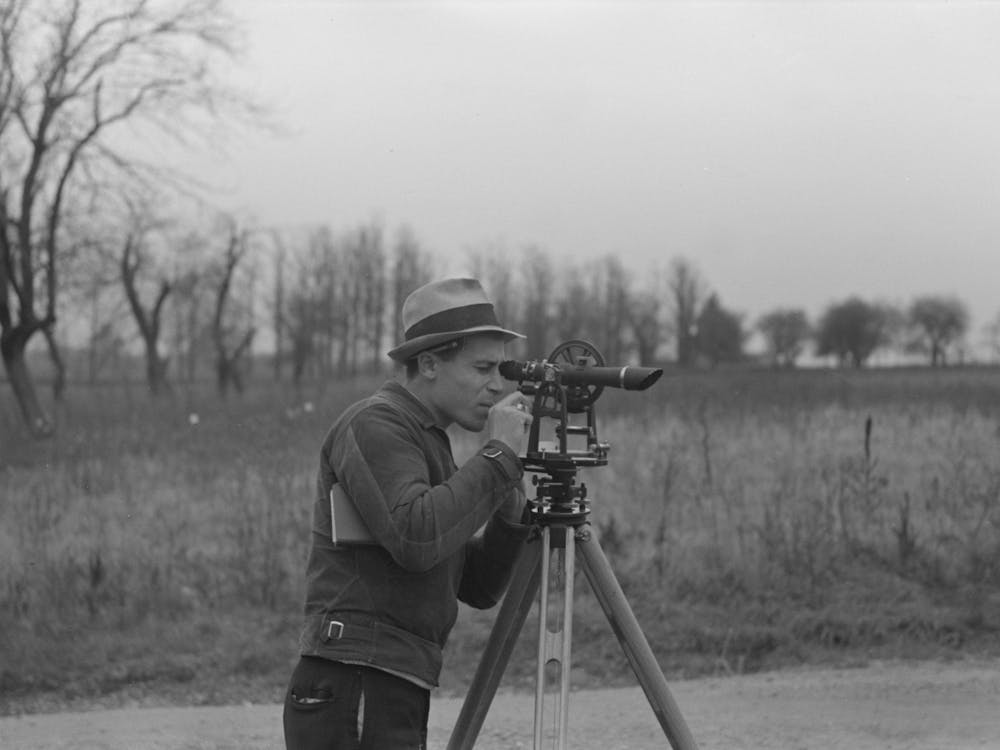 A Surveyor Of Jersey Homesteads, New Jersey By Russell Lee