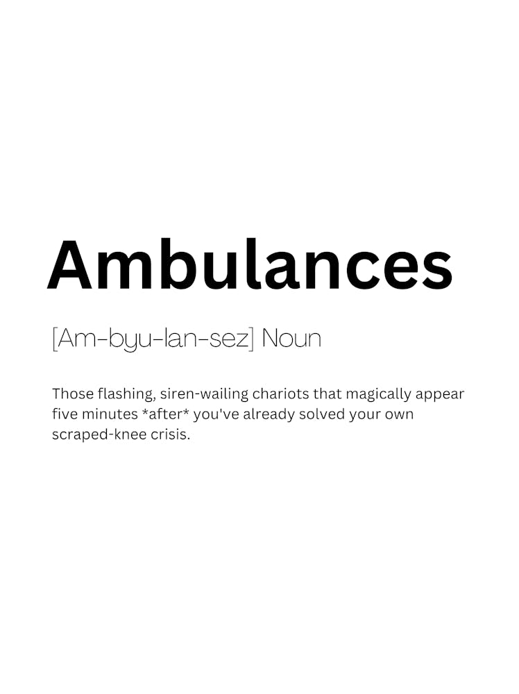 Ambulances Definition Meaning