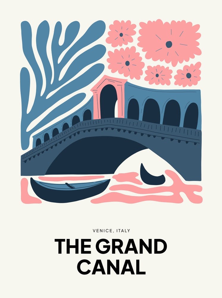 The Grand Canal Venice Travel Matisse Style