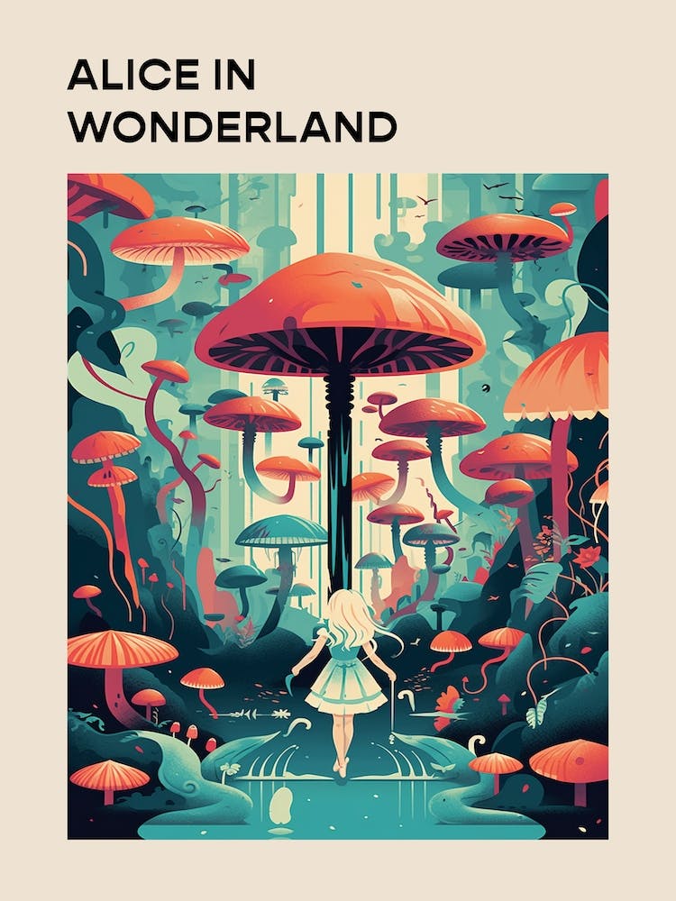 Alice In Wonderland Retro Poster 3