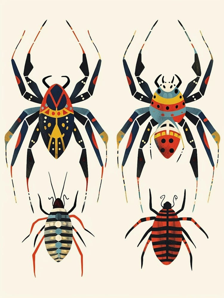 Colourful Insect Illustration Spider 9