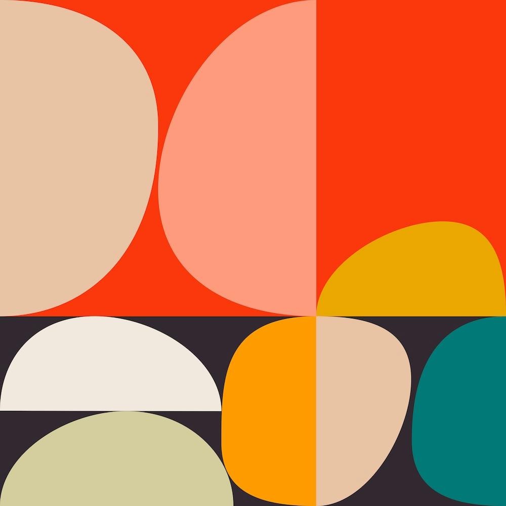 Mid Century 5 Square