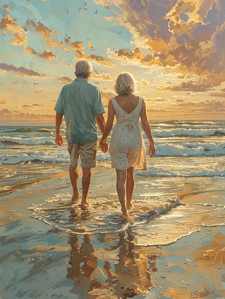 Sunset On The Beach 1