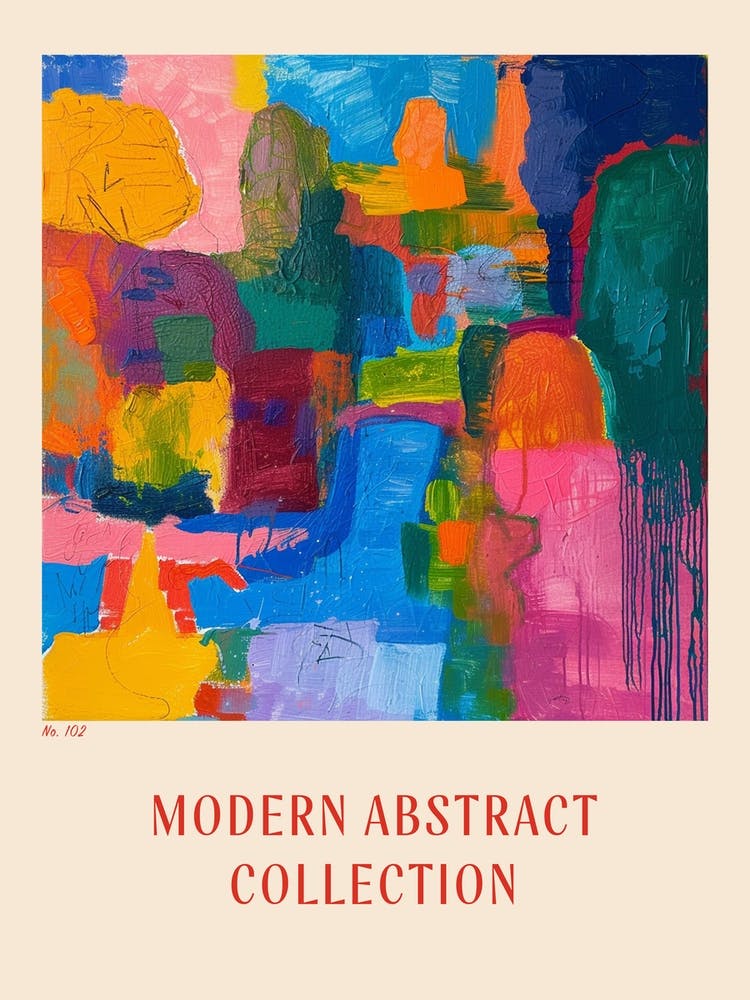 Modern Abstract Collection Poster 102
