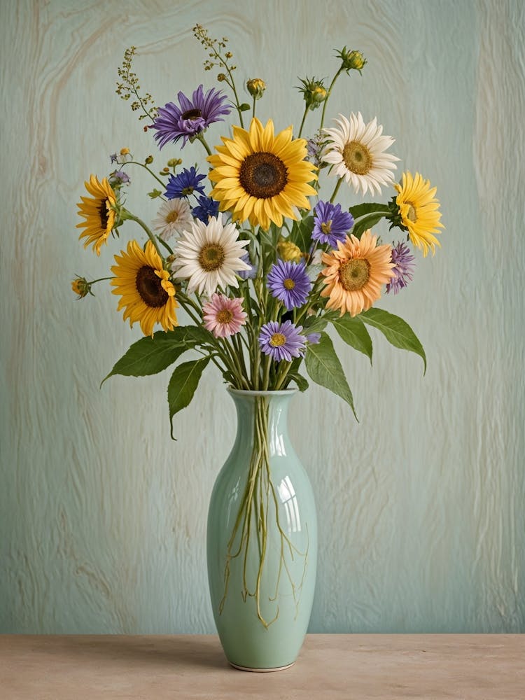 Sunflowers In A Vase 1
