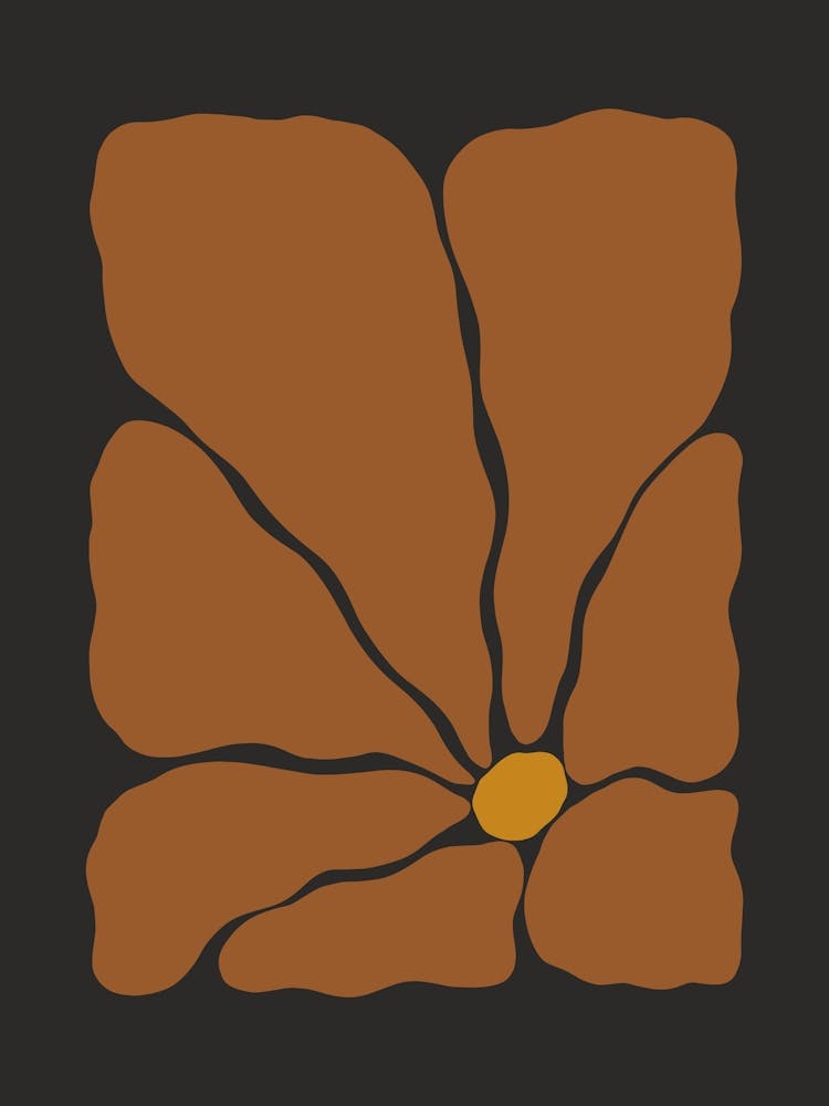 Autumn Flower 02 - Red Brown