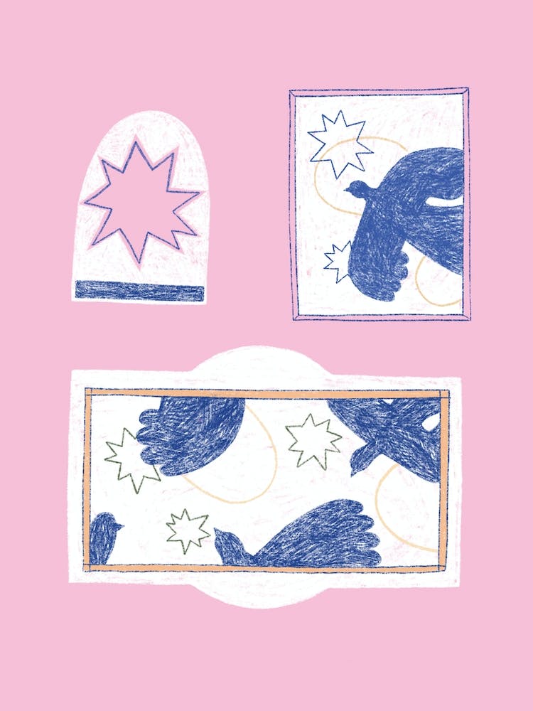 Birds in frames