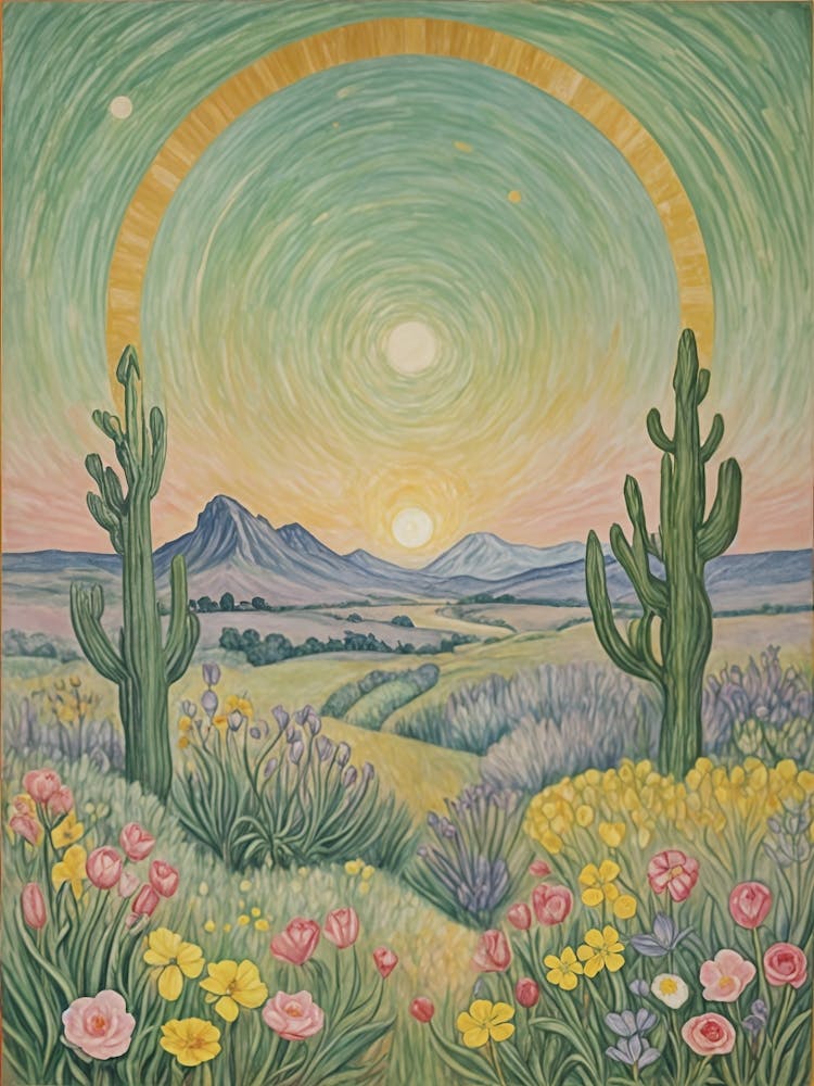 Sunset In The Desert
