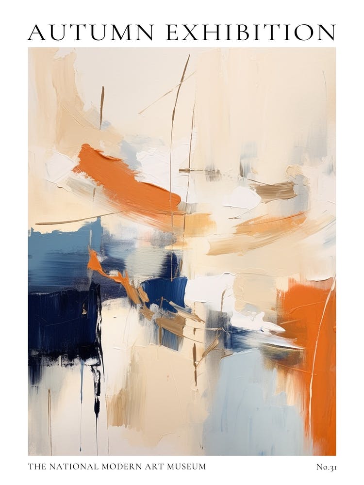 Autumn Exhibition Modern Abstract Poster 31