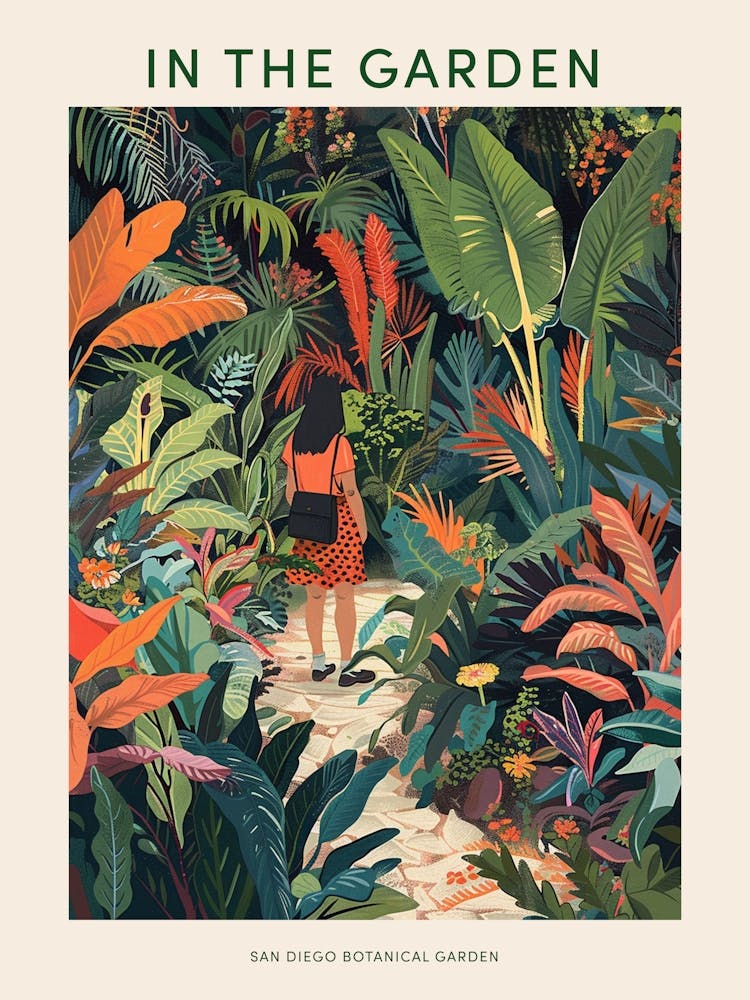 In The Garden Poster San Diego Botanical Garden 4