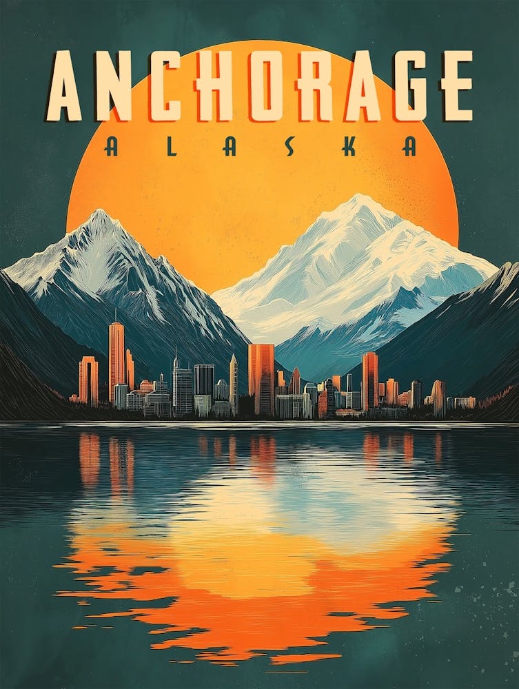 Anchorage, Alaska - Vues Imprenables sur la Ville