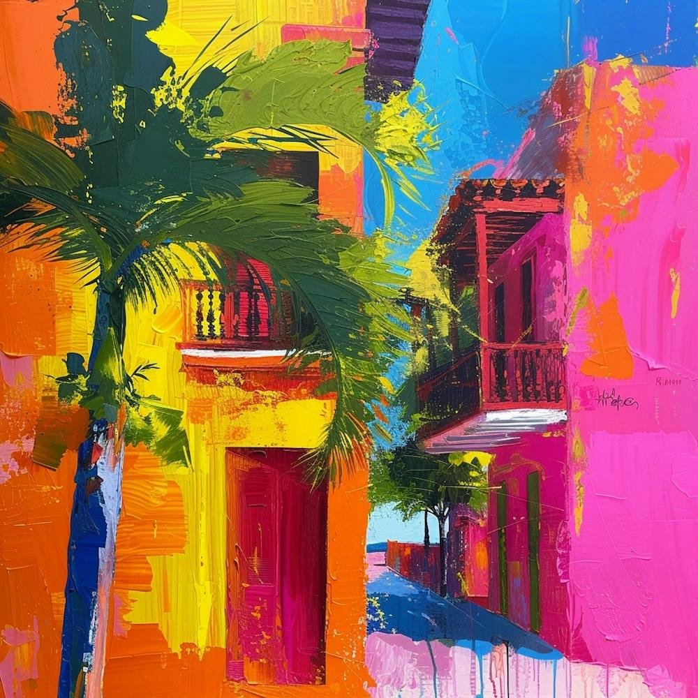 Abstract Travel Collection Cartagena Colombia 1