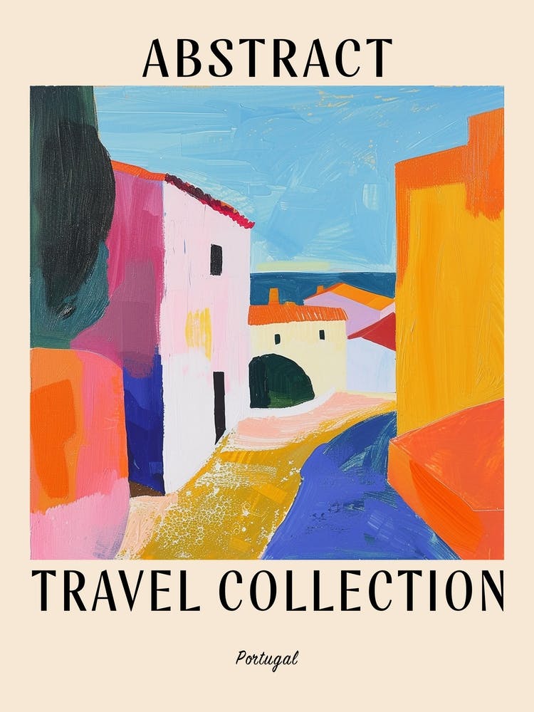 Abstract Travel Collection Poster Portugal 2