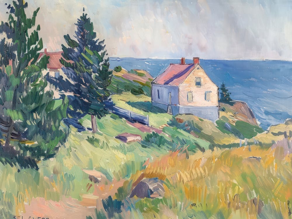 Tranquil Treasures Painting Inspired By Paul Cezanne