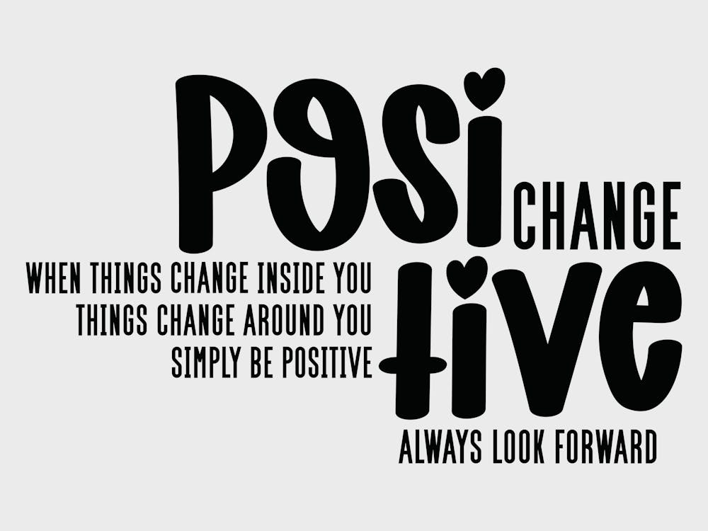 Positive change when things inside you