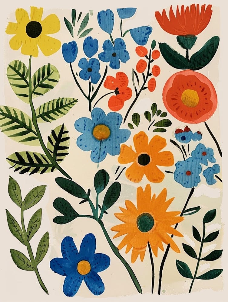 Painted Florals Forget Me Not 2