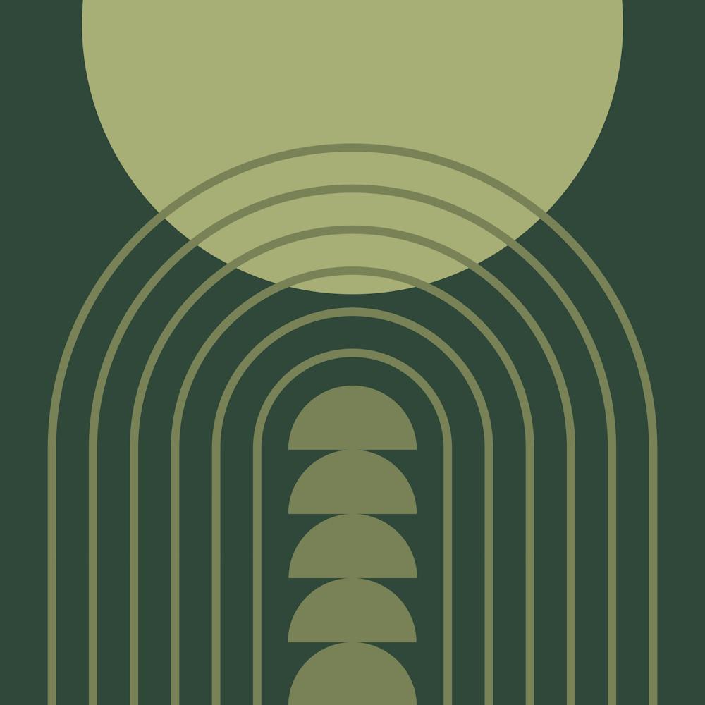 Modern Mid Century Gateway Sun Rainbow 5 In Greenery Sage 02