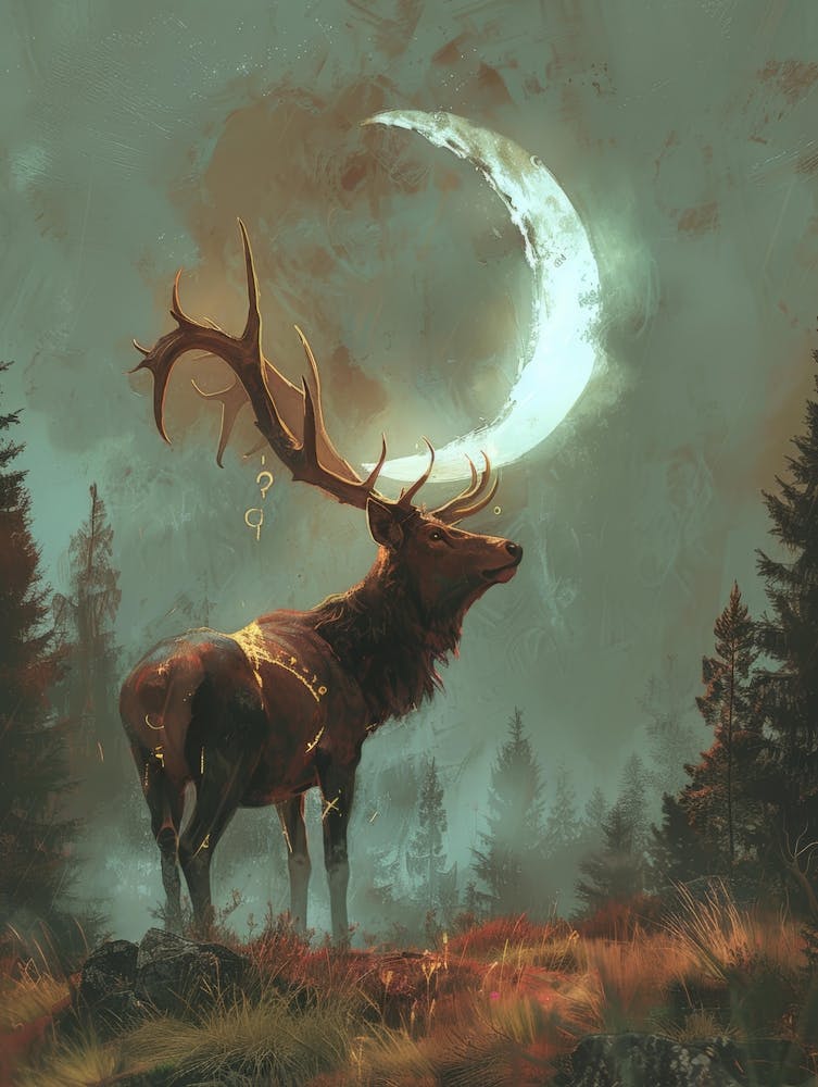 Deer In The Moonlight 11