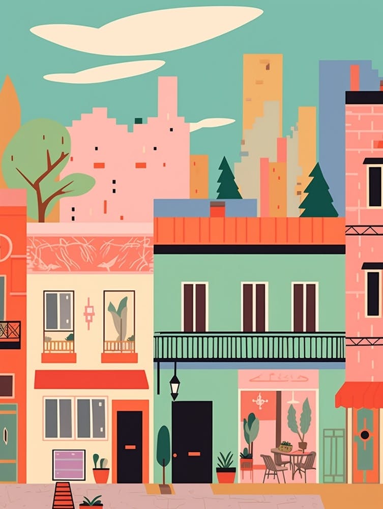 Puerto Rico 2 Travel Illustration