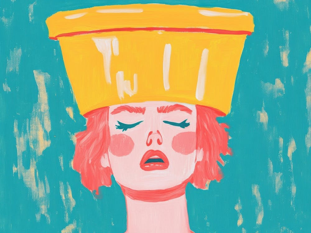 Woman With A Bucket Hat