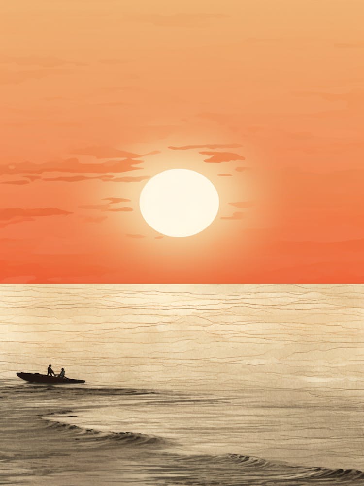 Bateau Bay Beach Australia At Sunset Golden Tones 2