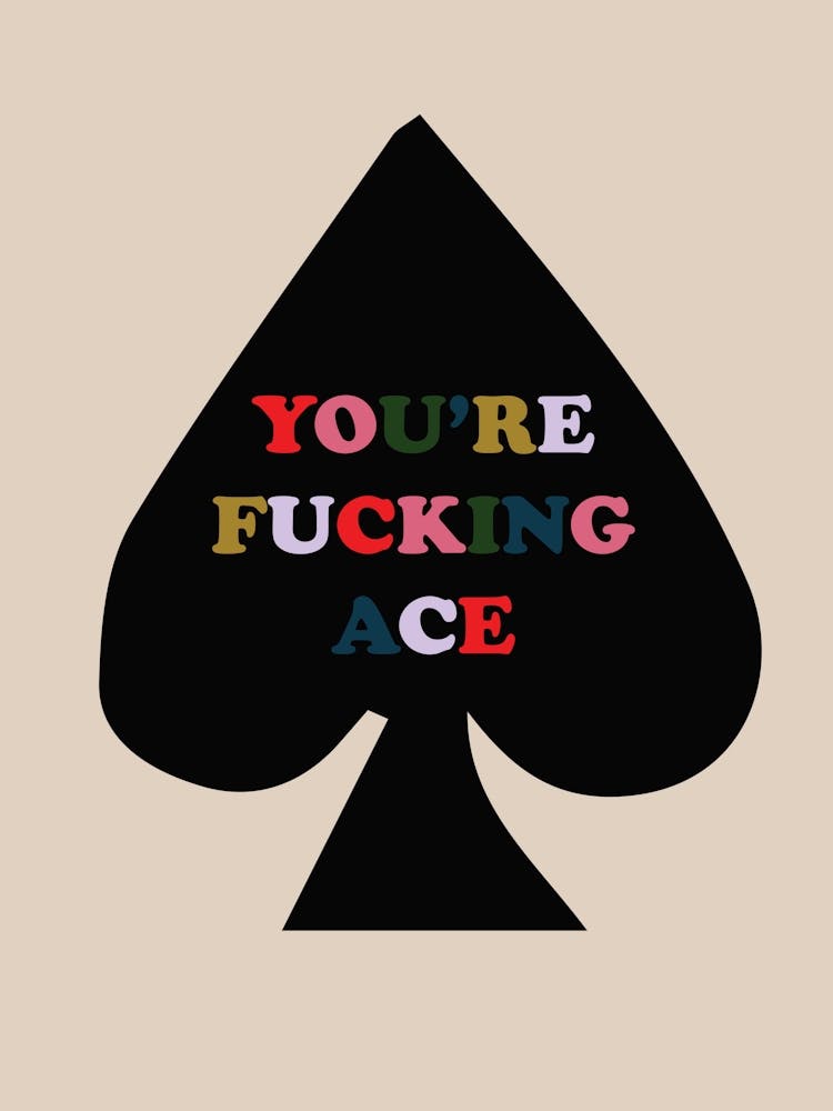 You Are Ace Beige & Black