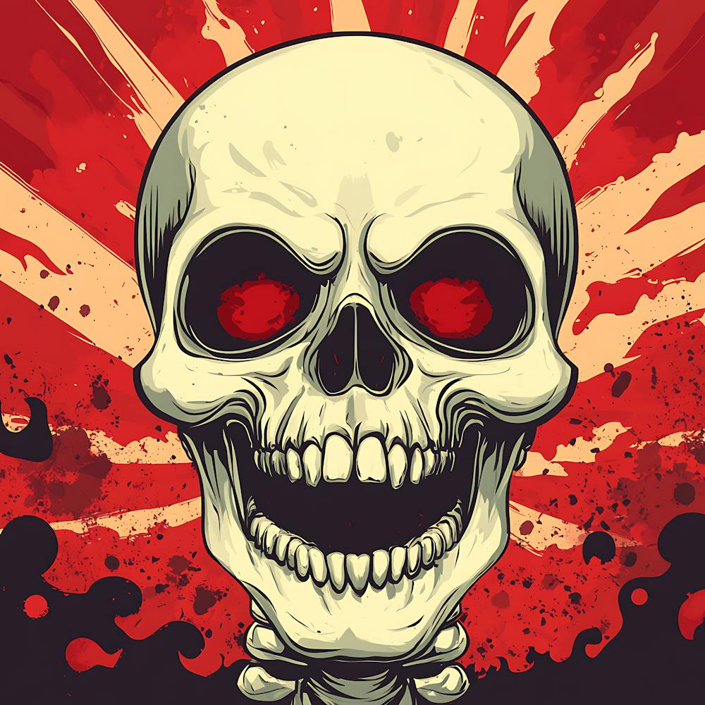 Spooky Halloween Skeleton Emojis Artwork 3