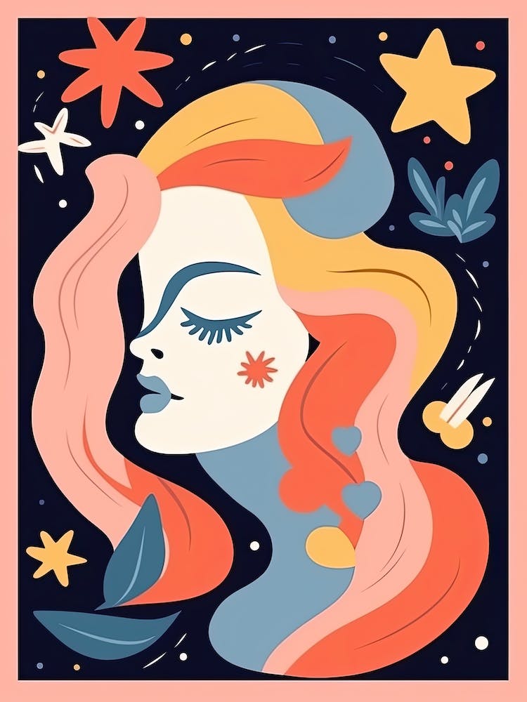 Virgo Illustration Sternzeichen 5