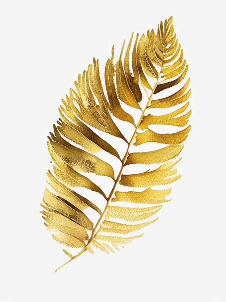 Goldener Farn Aquarell