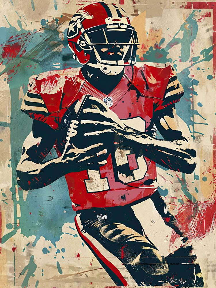 American Football Player Vintag Poster 7