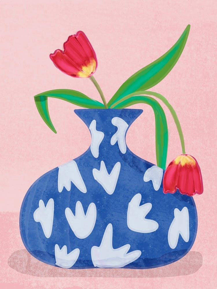 Tulips in vase