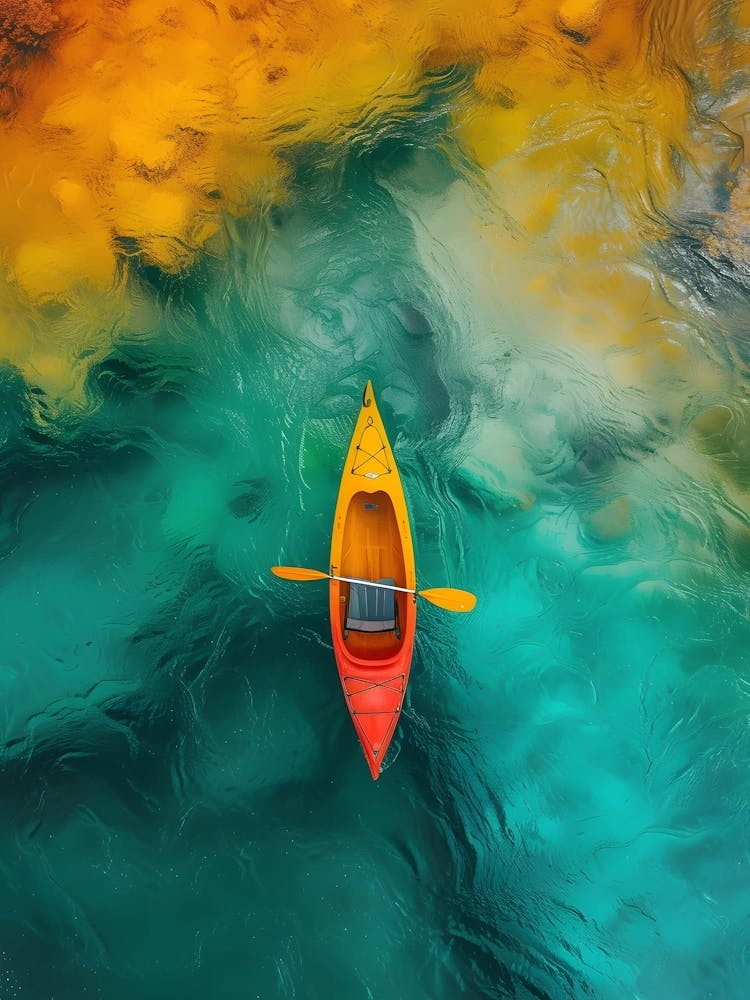 Canoe On The Lake