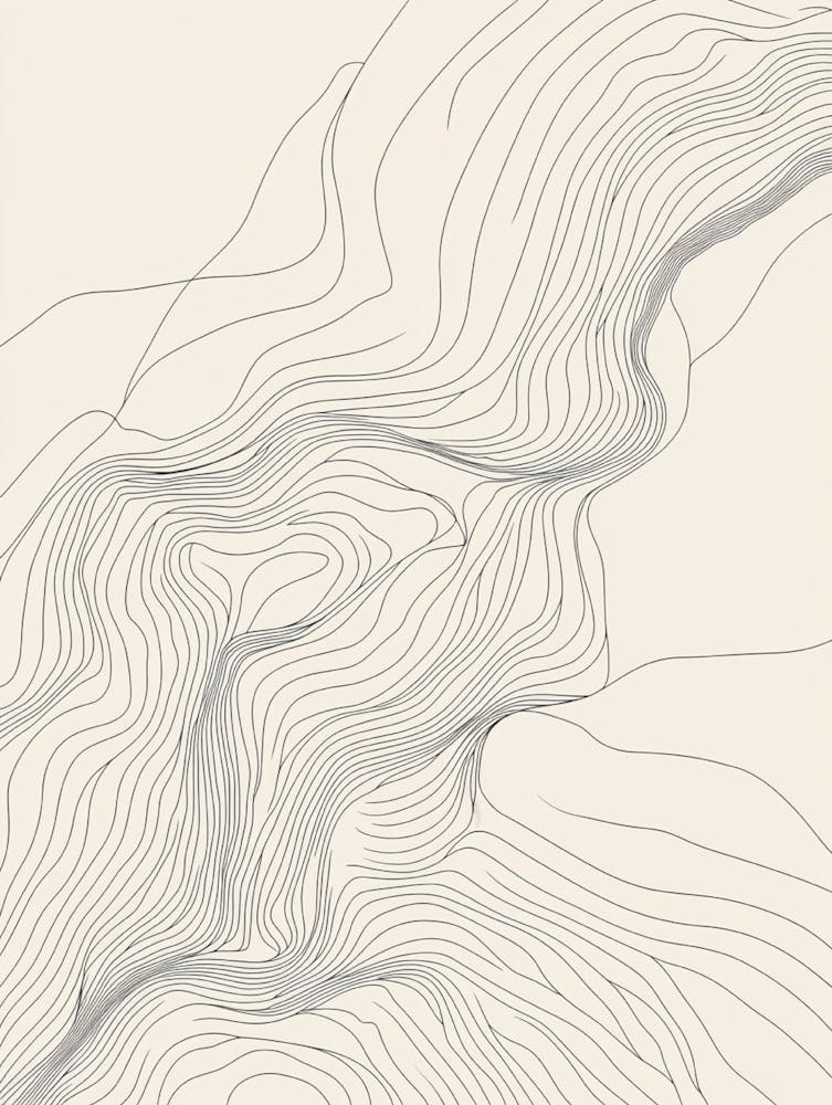 Wavy Lines On A Map