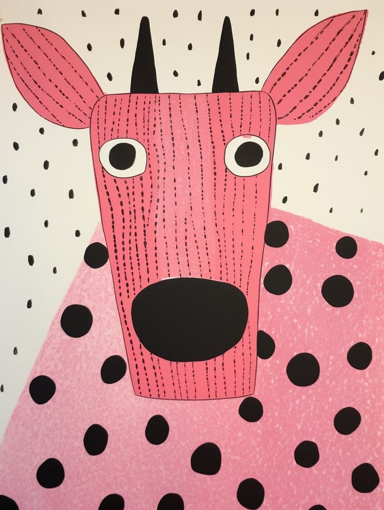 Pink Polka Dot Yak