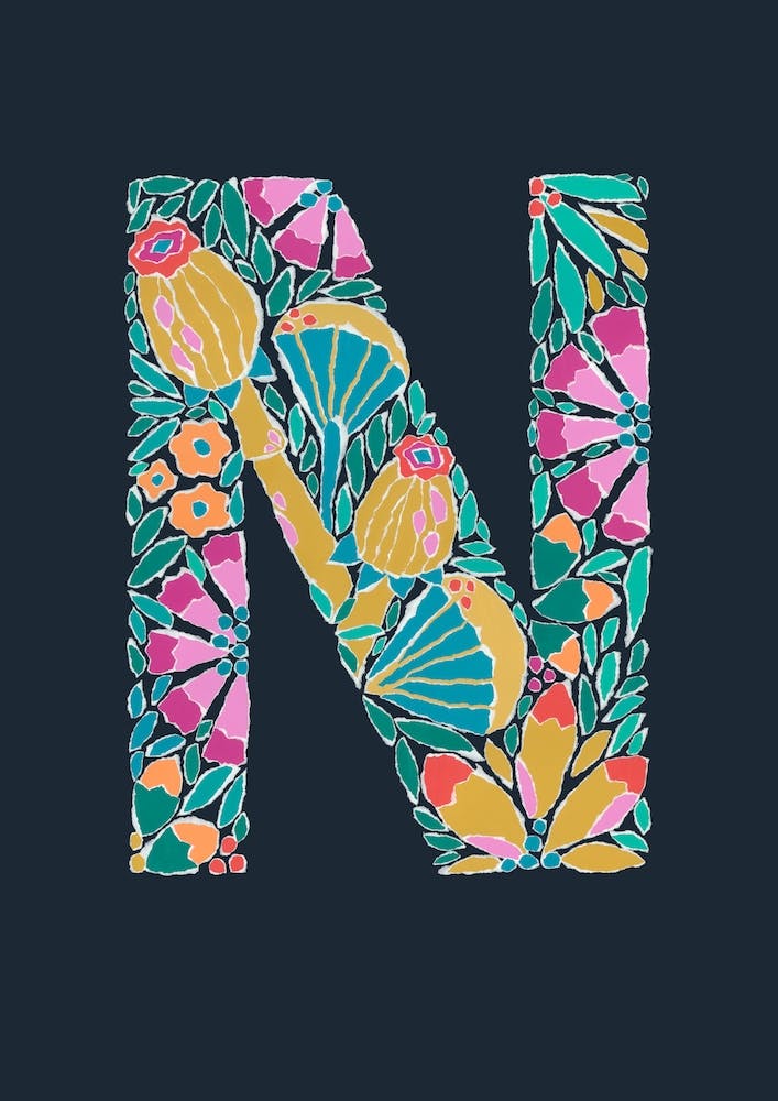 Letter N