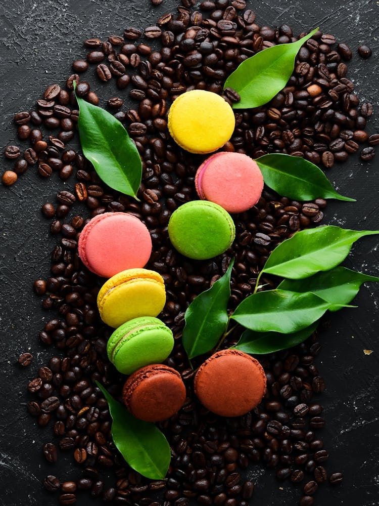 Macarons farbige Kuchen — Essen Küchenposter/Tafel, Foto Kunst