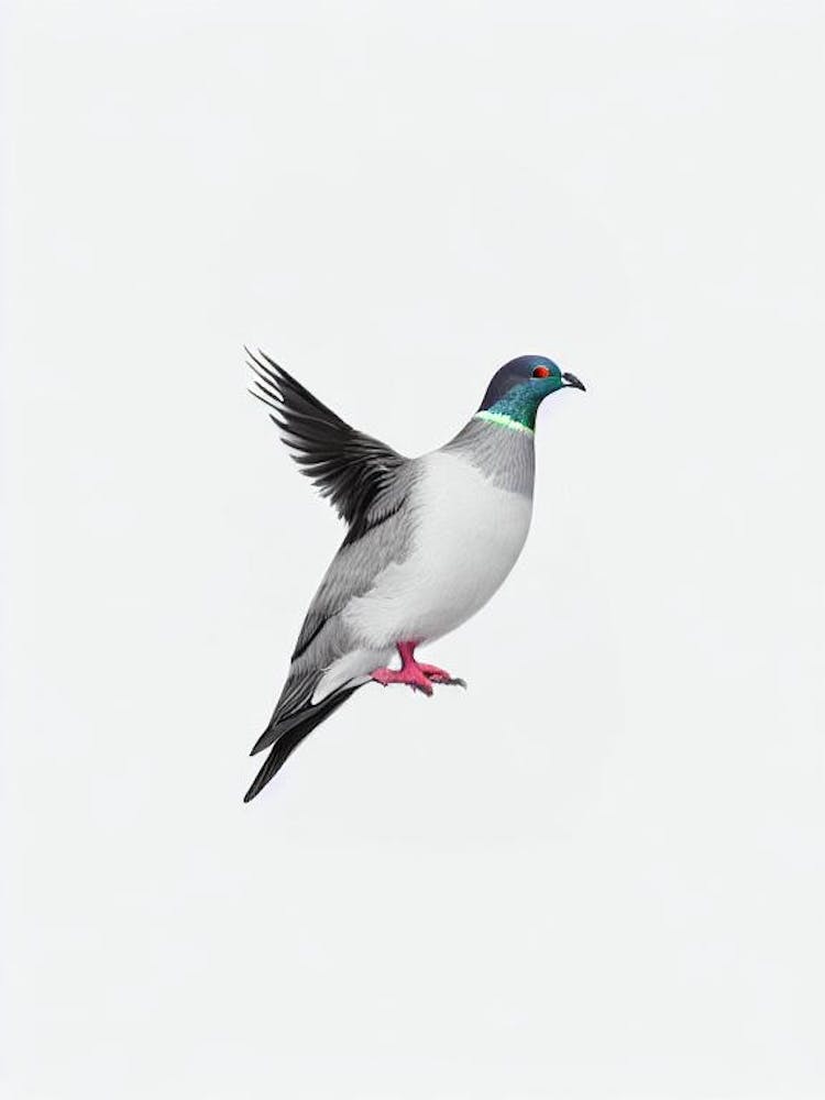 Pigeon B&W Pencil Drawing 3 Bird