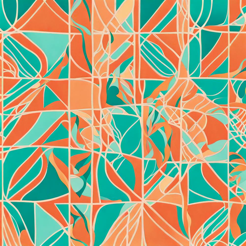 Abstract Pattern Art Inspired By The Dynamic Spirit Of Miami's Streets, Miami murals abstract. 113