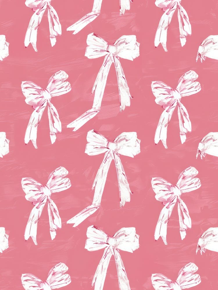 Pastel Pink Bows 1 Pattern