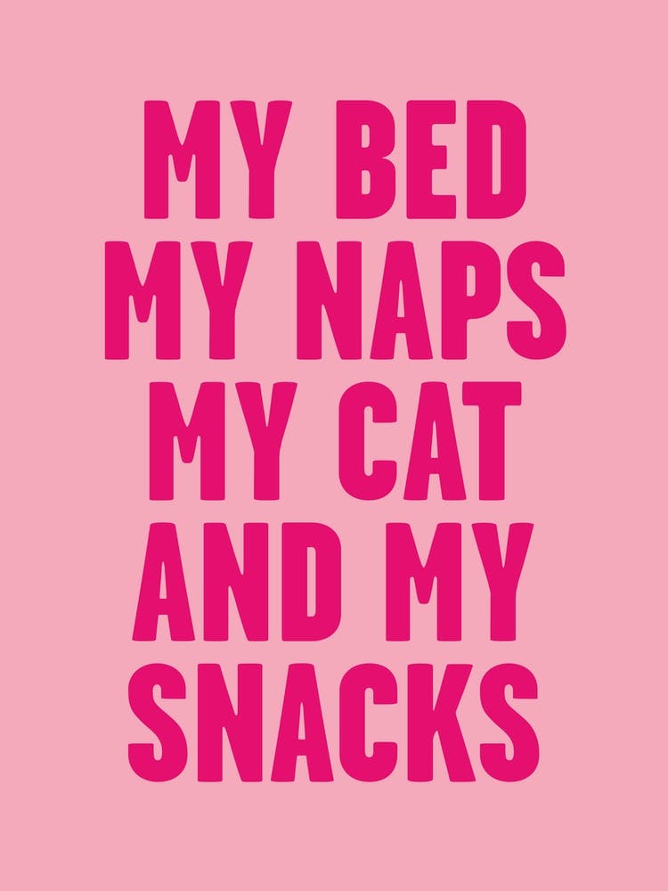 My Bed, My Naps Pink