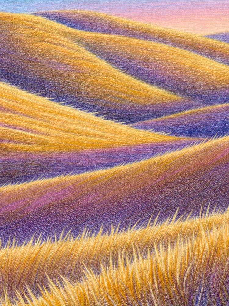 Wheat Fields Wood Print